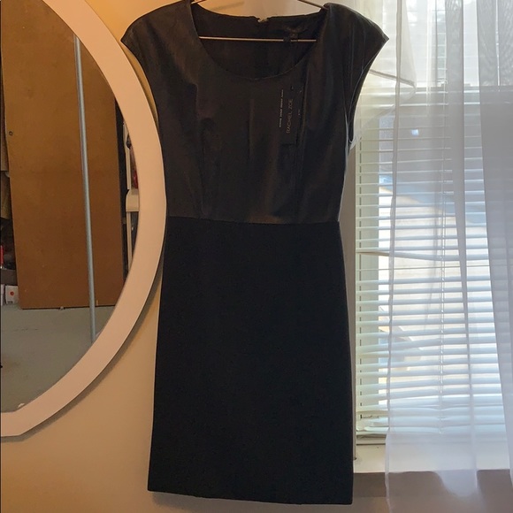 Rachel Zoe Dresses & Skirts - RACHEL ZOE BLACK MINI DRESS LEATHER SIZE 2